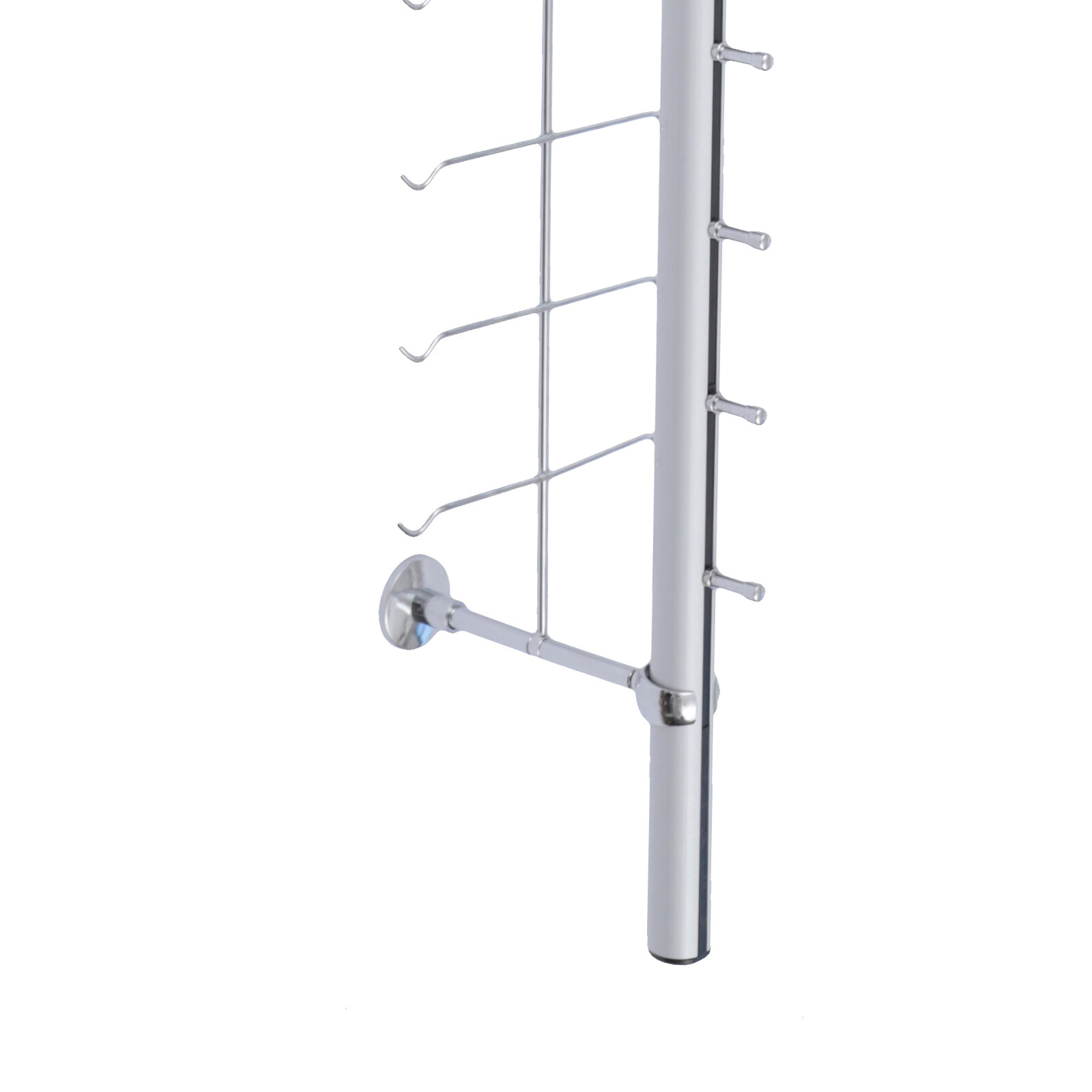 10pcs Aluminium Eyeglass Display Rod Rack Wall-Mounted Sunglasses Storage Frame