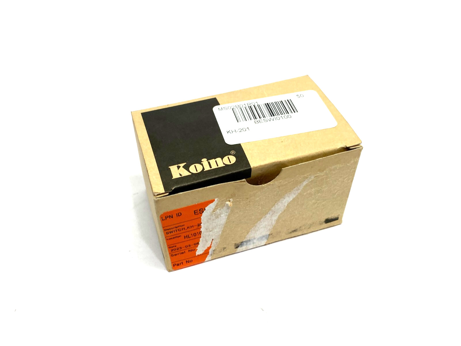 Koino KH-201 Pushbutton Switch Assembly On/Off 250VAC 15A, 380VAC 10A