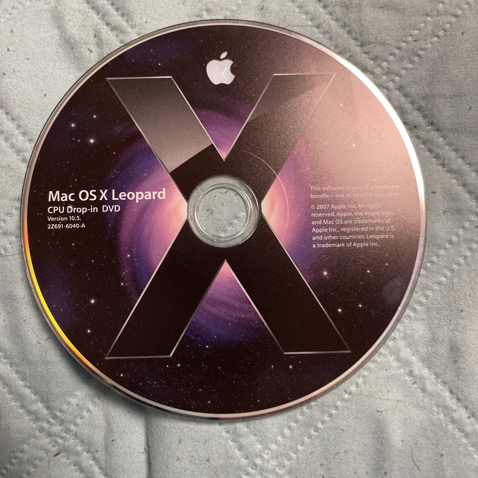 apple mac os x leopard 10.5 installation disc 2007 imac