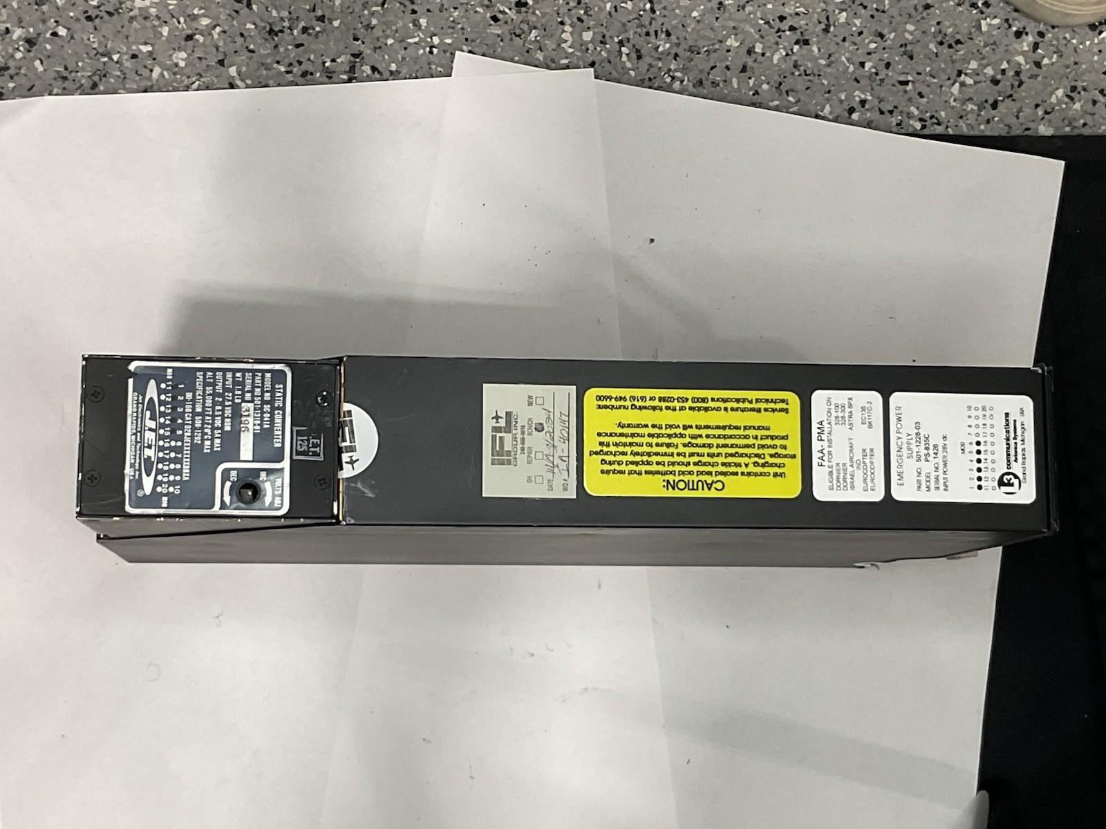 L3 Communications Emergency Power Supply Model PS-835C Citation V
