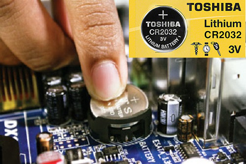 Toshiba CMOS CR2032 BIOS UEFI Motherboard Battery System board 3V Lithium