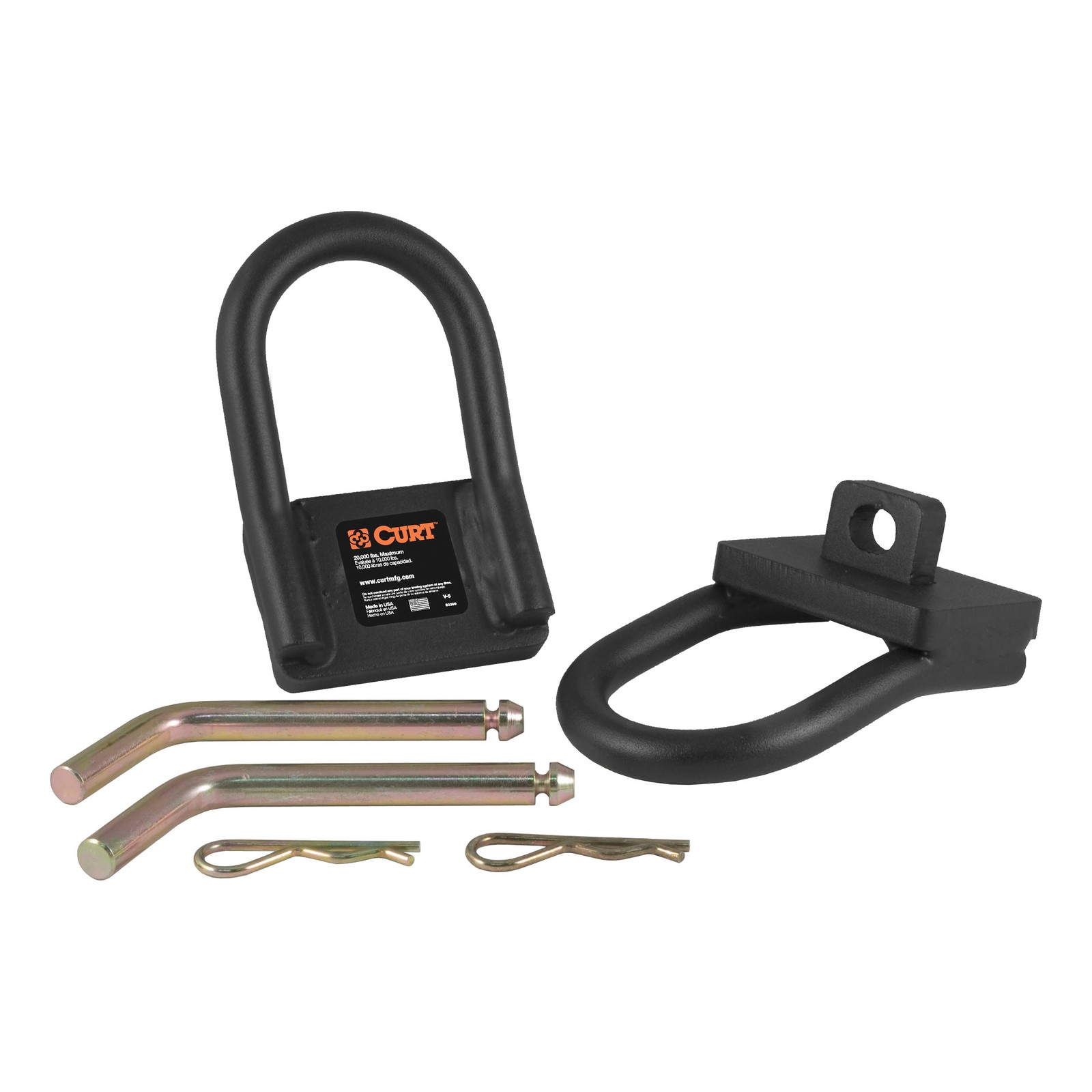 Curt 5th Wheel Hitch Safety Chain Anchors #16000 Fifth Wheel