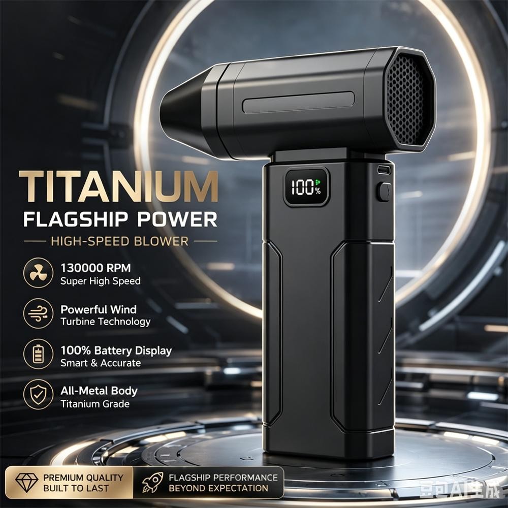 130000RPM High Speed Turbo Jet Fan Rechargeable Electric Air Duster Compressed