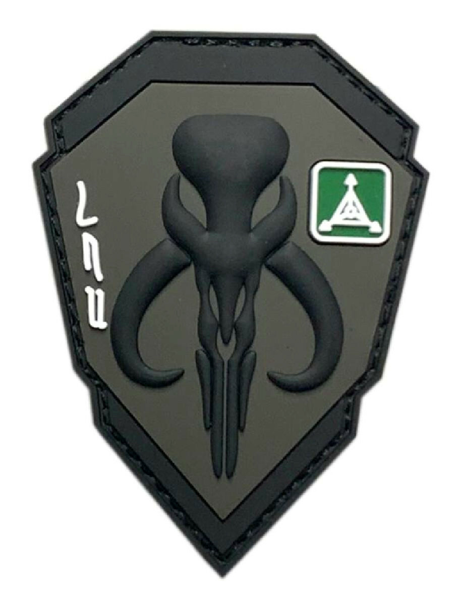 Mandalorian Bounty Hunter Boba Patch [Hook Fastener -3D-PVC-MTB5]