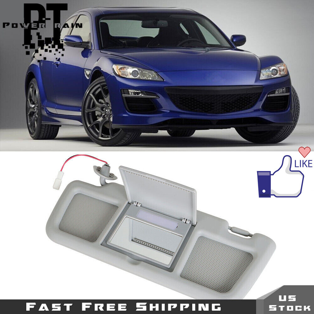 For Mazda RX-8 2004 05 06-2011 Sun Visor Driver Left Side Gray FE88-69-320B-77
