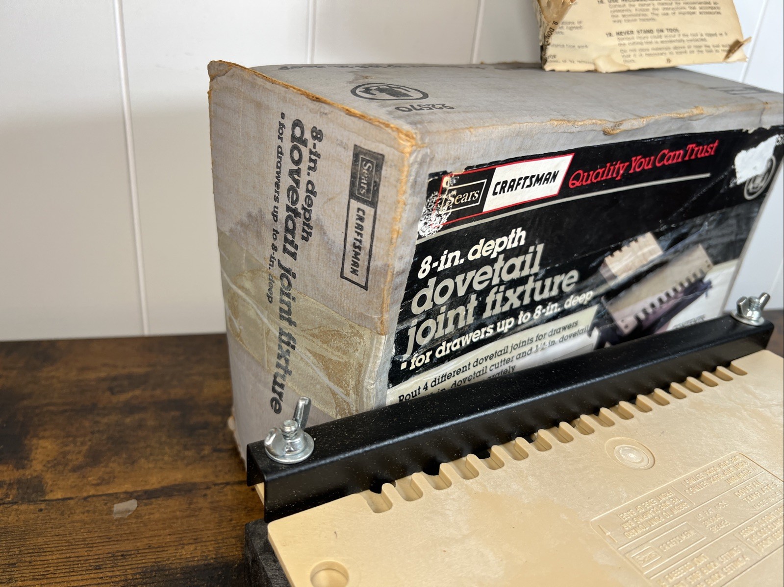 New Old Stock Vintage Sears Craftsman 8" Depth Dovetail Fixture 9-2570