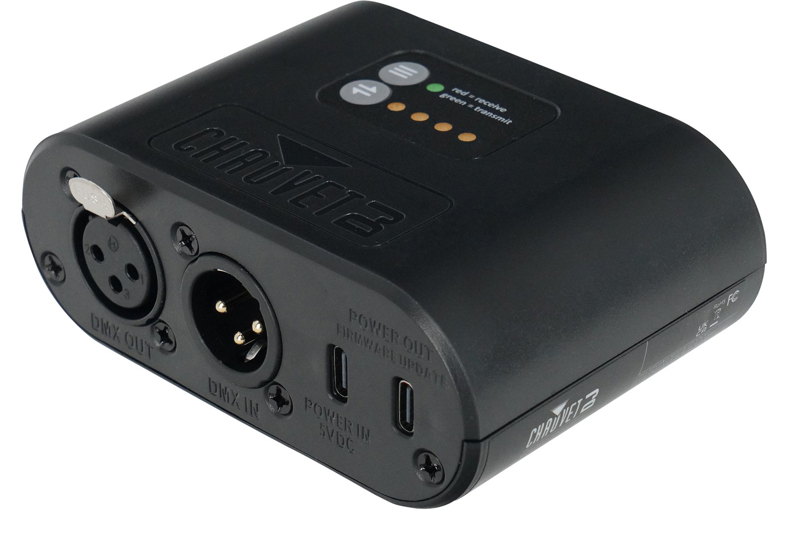 Chauvet D-Fi Hub 2 Compact Wireless DMX Transmitter/Receiver/LED Display DFIHUB2