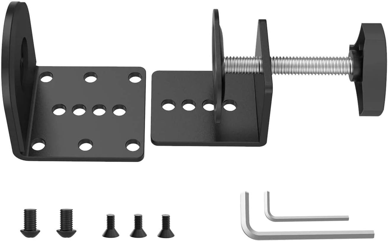 C-Clamp Base Stand Mounting Accessory for Monitor Mount Workstation System, Blac