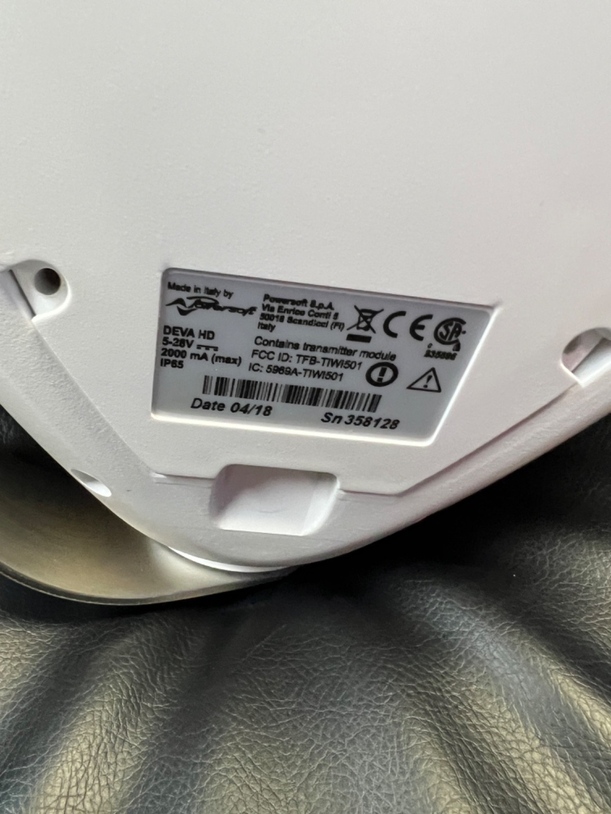 POWERSOFT DEVA ADVANCED CCTV CAMERA-UNTESTED READ
