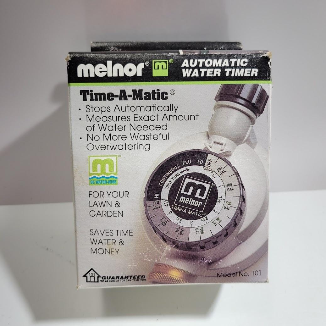 Melnor Time-A-Matic Automatic Water Timer 101 White Tap Hose Lawn Garden USA