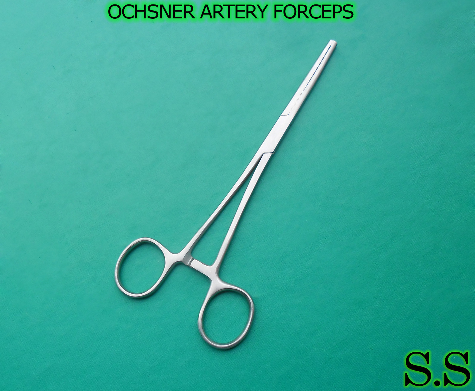 HIGH POLISH PACIFATED OCHSNER ARTERY FORCEPS 7.25"