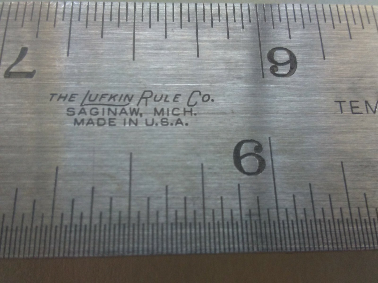 LUFKIN PROTRACTOR HEAD WITH 12" COMBINATION RULE AND STORAGE BOX
