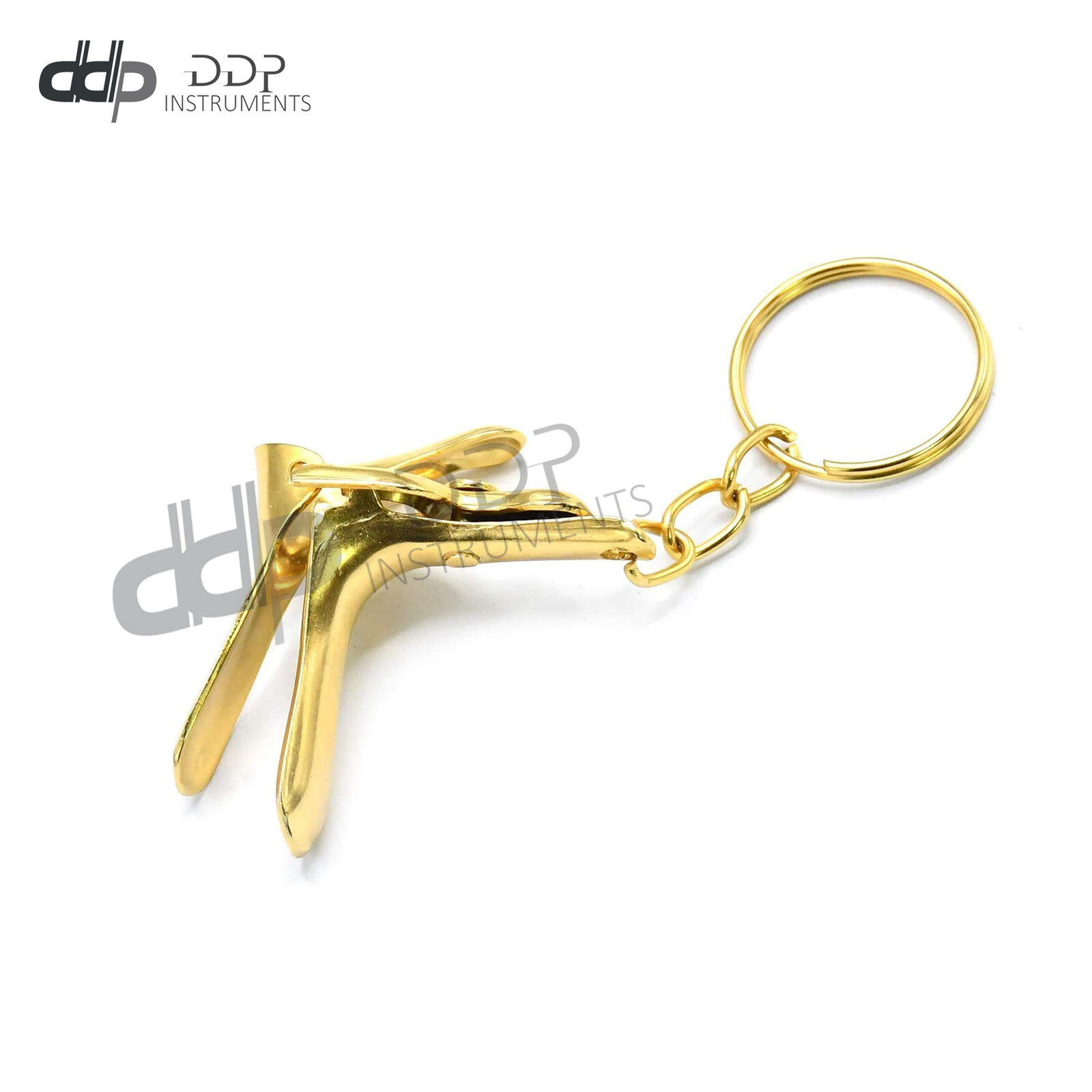 GYN Speculum keychain Full Gold Stainless Steel Surgical Instruments