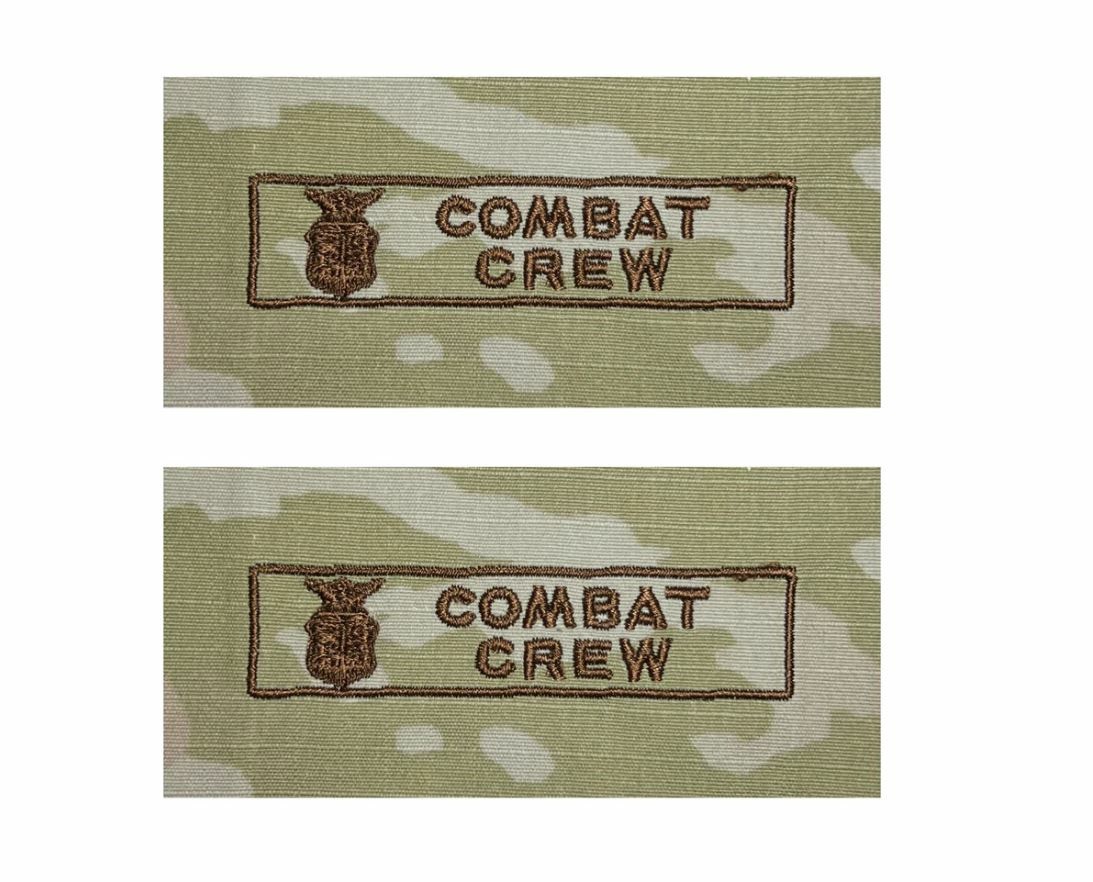 Vanguard AIR FORCE EMBROIDERED BADGE: COMBAT CREW - EMBROIDERED ON OCP