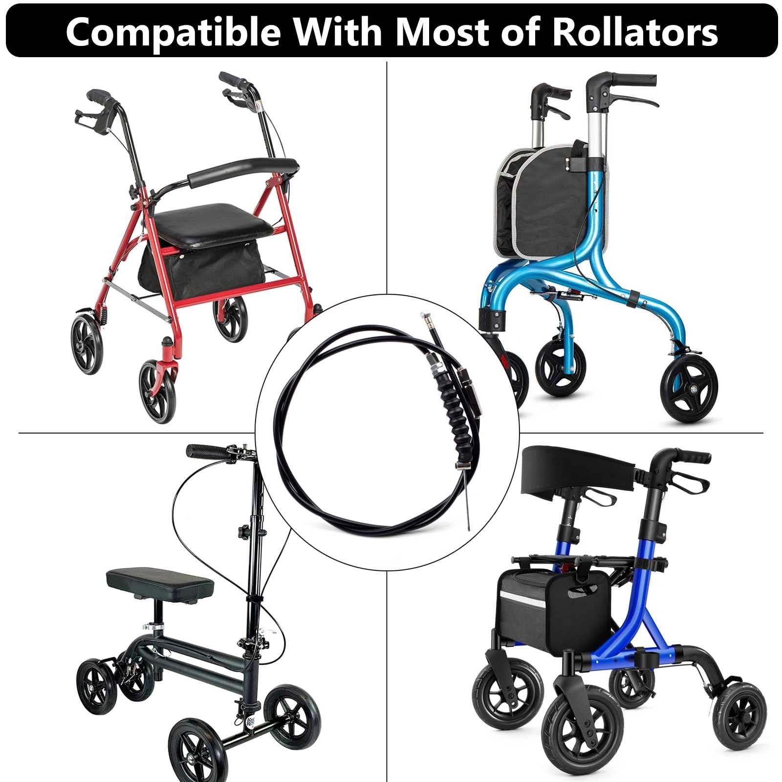 Royitay 41 inch Rollator Brake Cable,Drive Walker rollator brake cable, Black