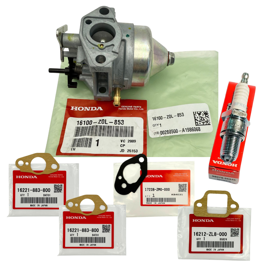 Genuine HONDA Carburetor Assy 16100-Z0L-853 & Gasket Set for GCV160