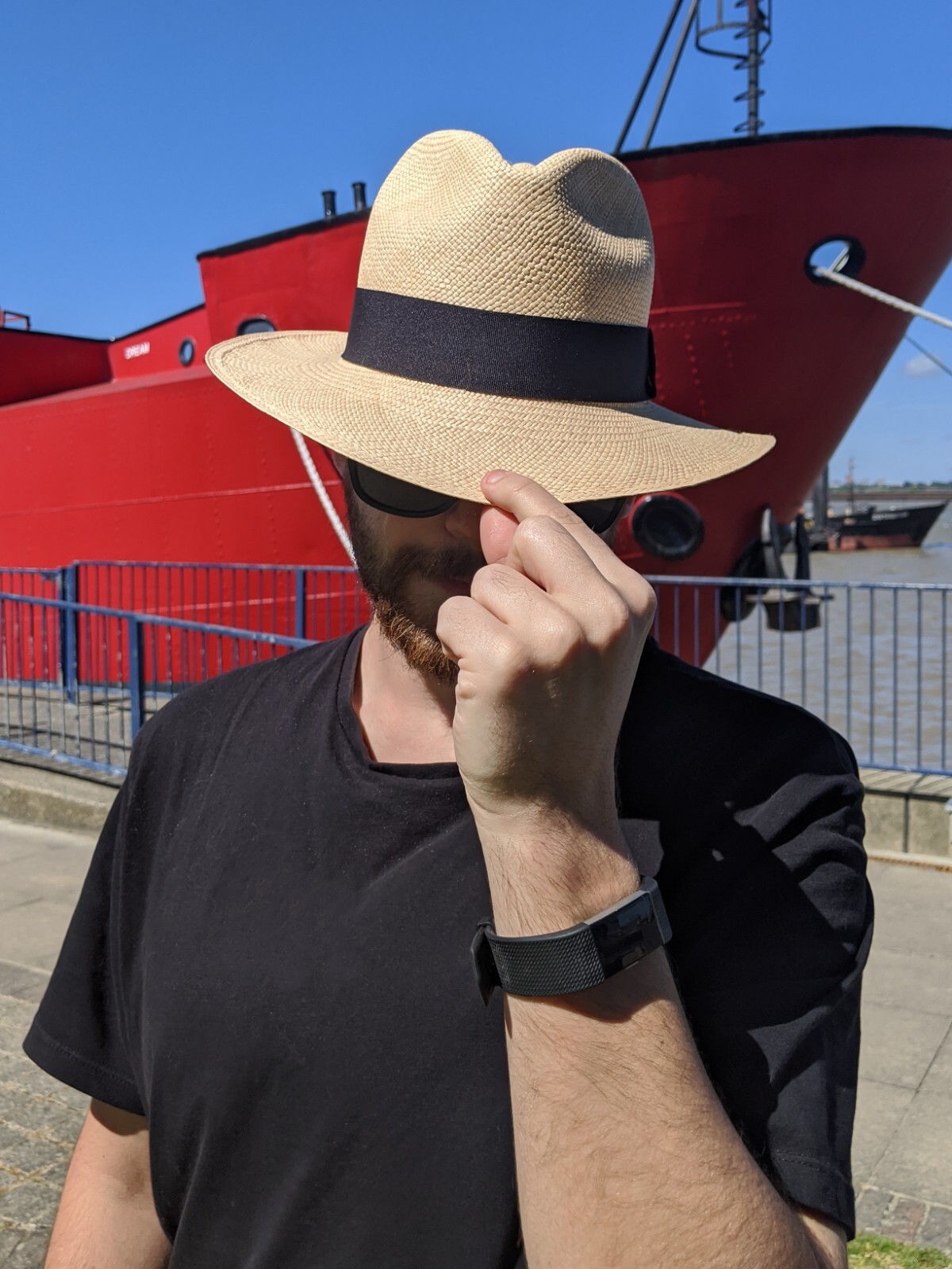 New Genuine Panama Hat Rolling Folding All Sizes Quality Travel Tube - Natural