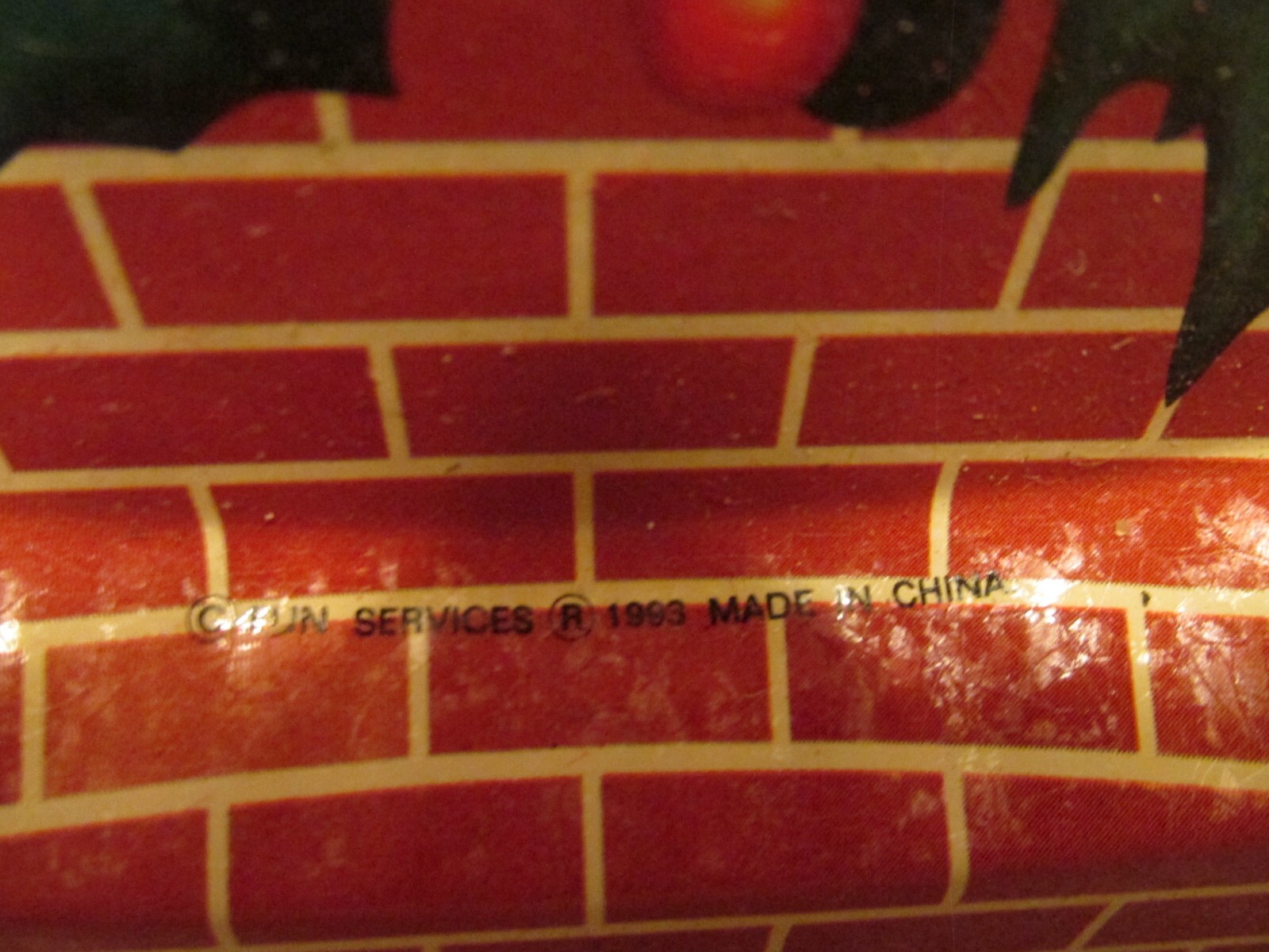 1993 Santa 13" Round Metal Serving Tray