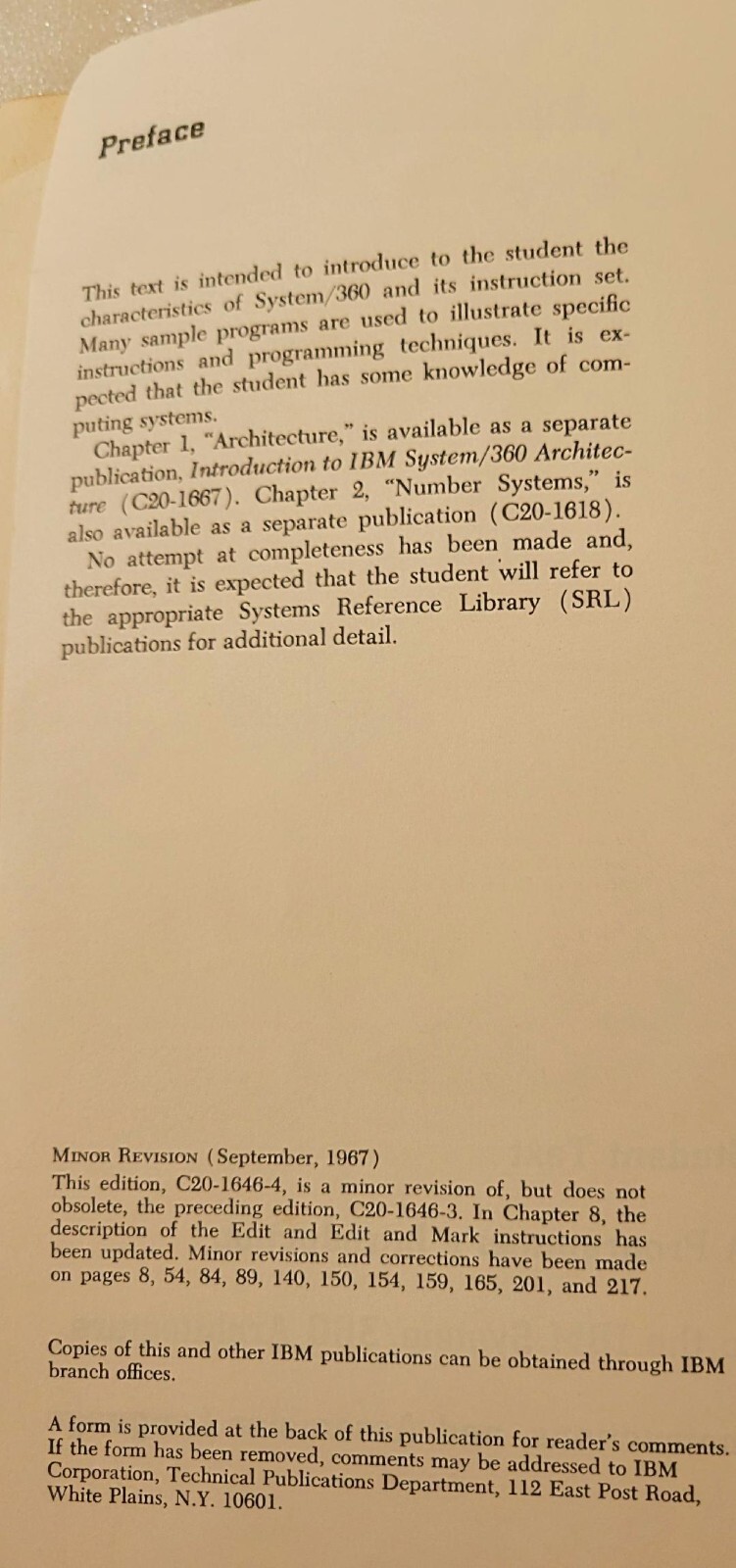 A Programmer's Intro IBM System/360 Architecture Instructions Assembler Language