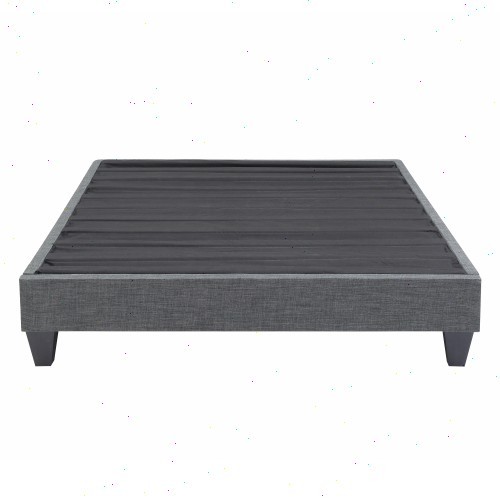 Bed frame Modern grey bed frame - no spring box, reinforced support