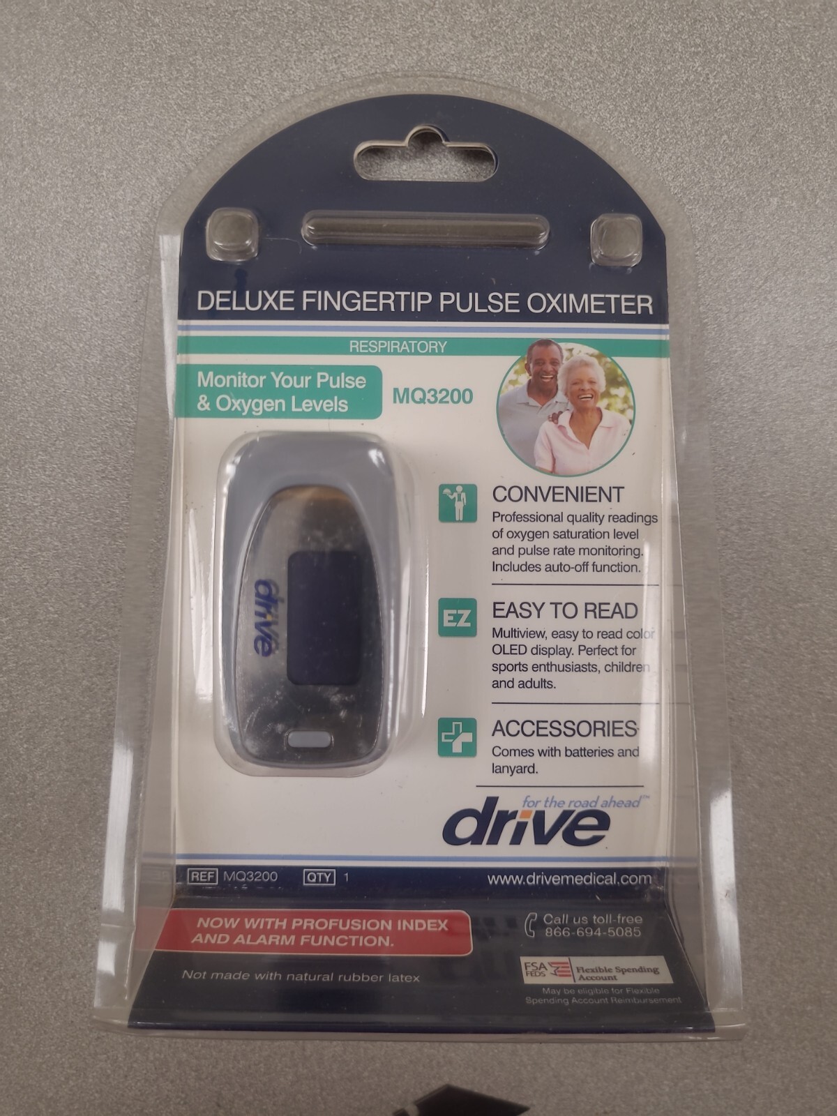 Drive Medical MQ3200 View SpO2 Deluxe Pulse Oximeter