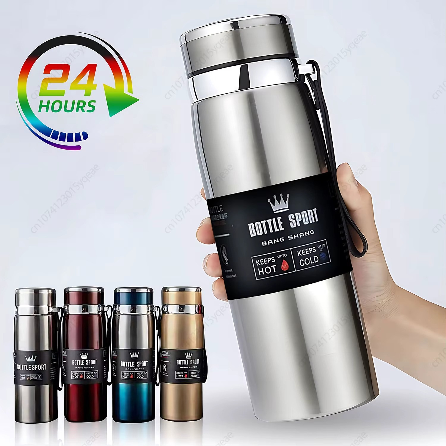 1000ml Thermal Water Bottle Thermos Vacuum Flask Double Stainless Steel Coffee