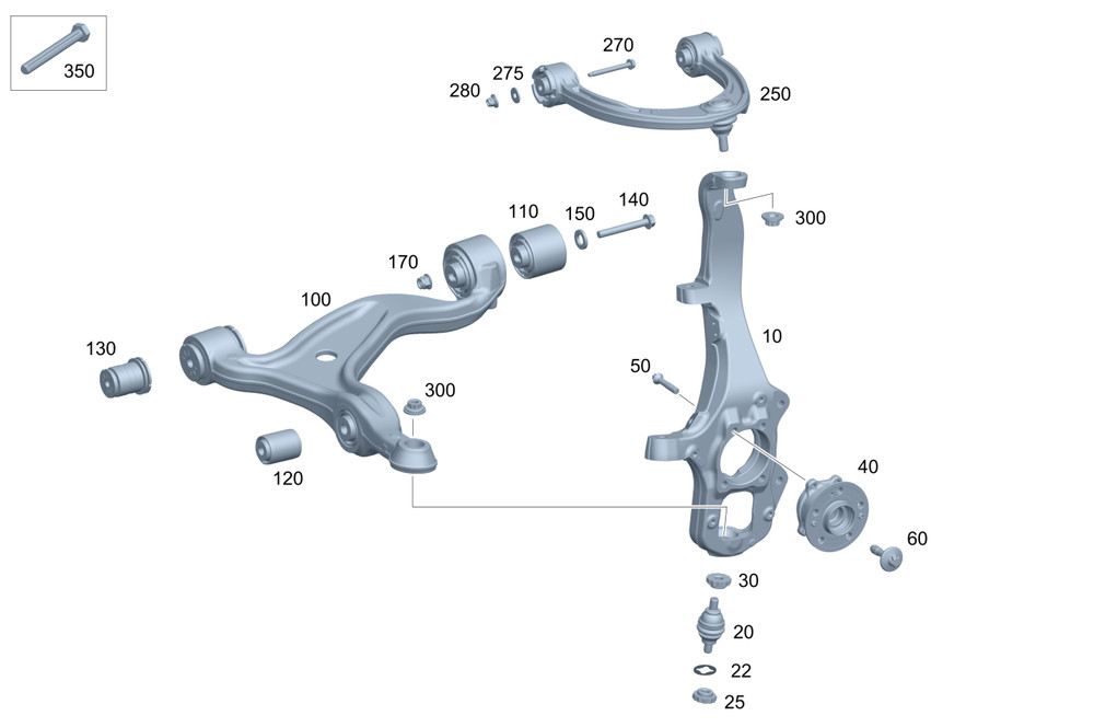 Genuine Mercedes-Benz Steering Knuckle 167-332-27-00