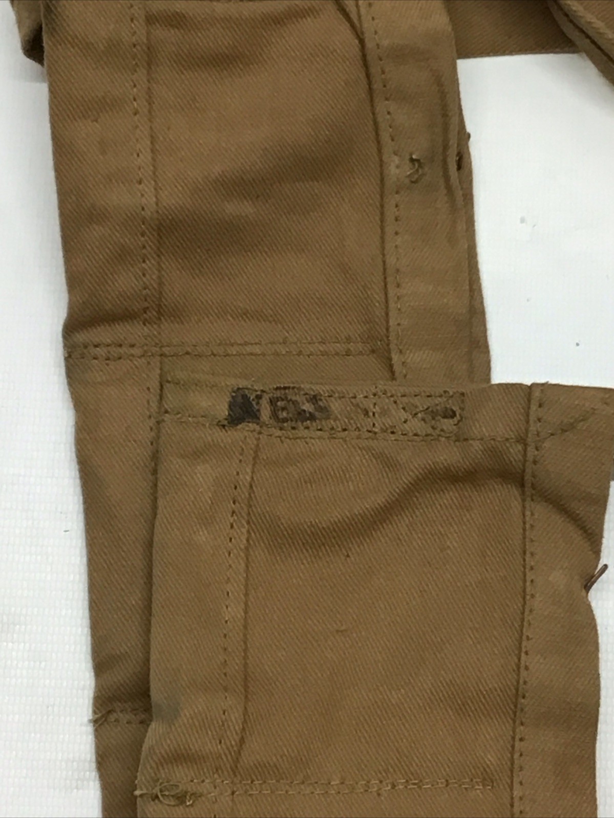 Vintage WWI 303 British Lee Enfield SMLE Bandolier Copper Hooks Khaki Cloth