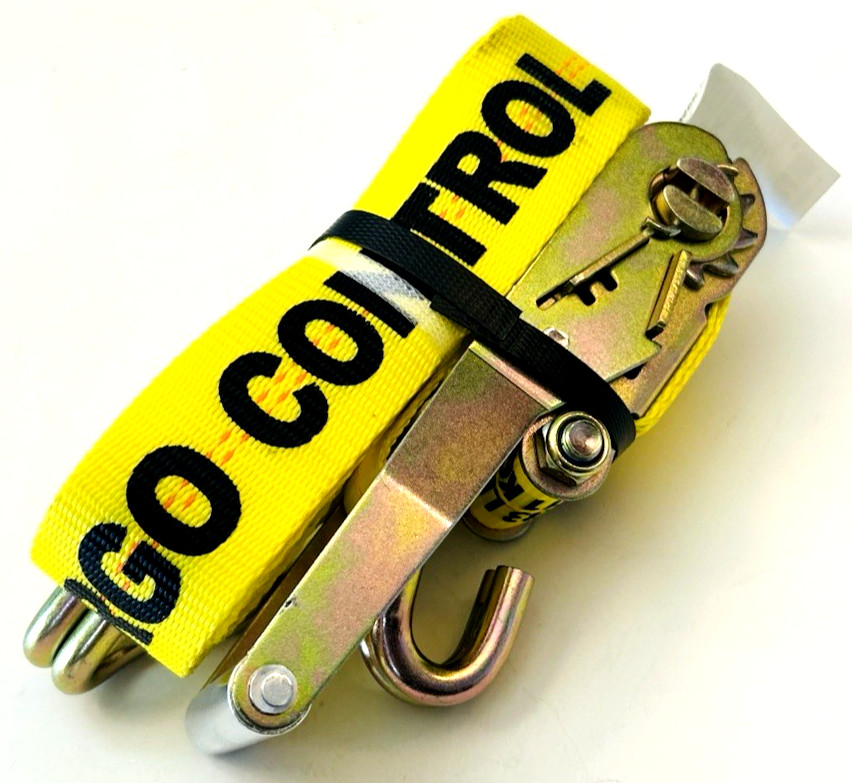 The US Cargo Control 5018WH-Y 2-inch Yellow Ratchet Strap