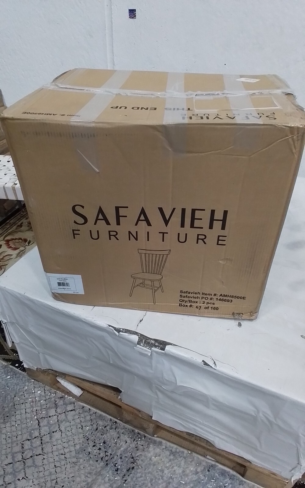 Safavieh PARKER SPINDEL SIDE CHAIR, Reduced Price 2172748730 AMH8500E
