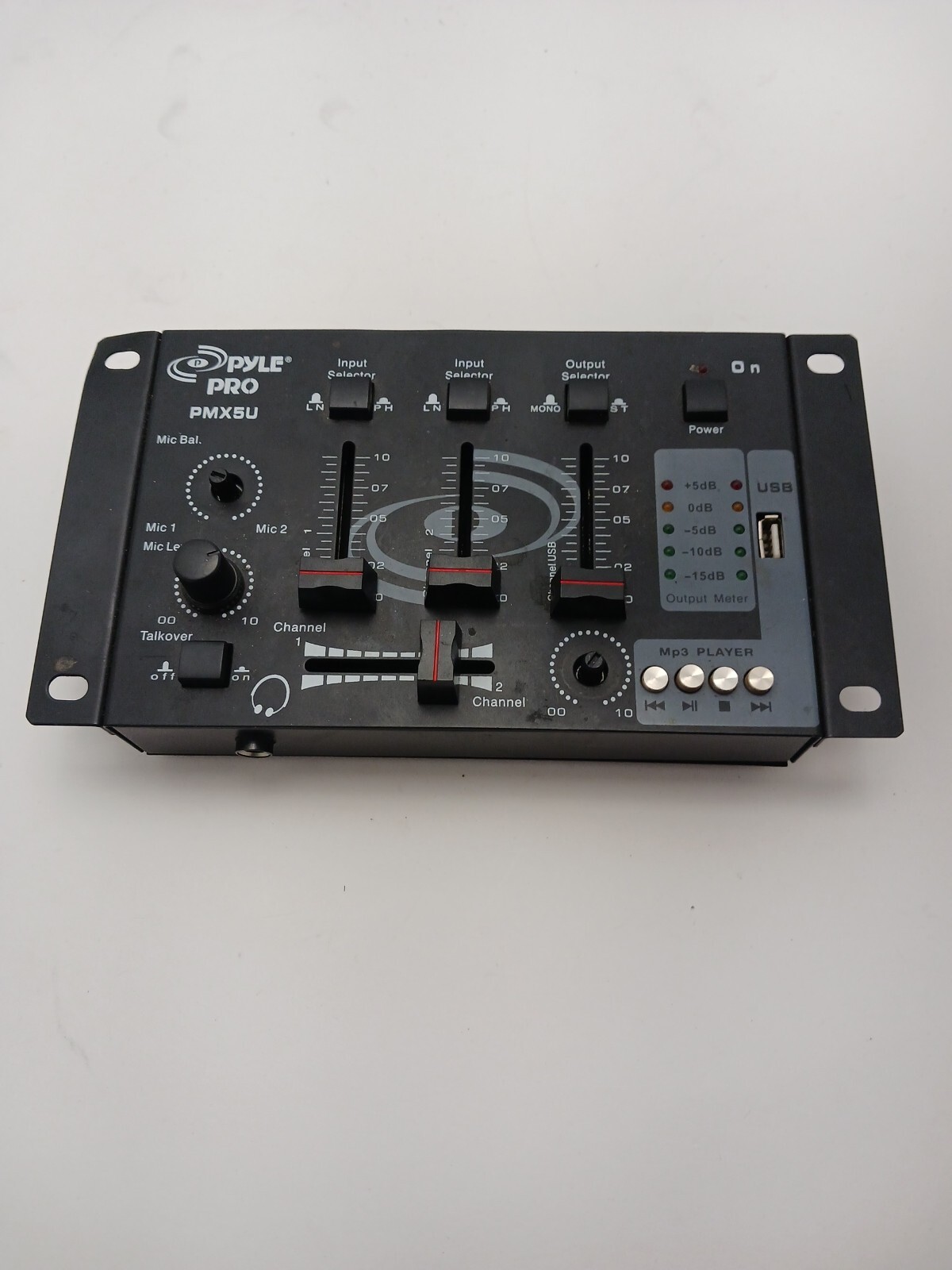 Pyle PMX5U DJ Mixer (No Power Cord) -USED- Tested