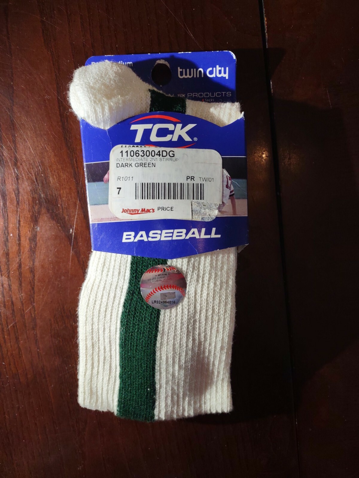TCK Medium Dark Green Stirrup Socks Baseball