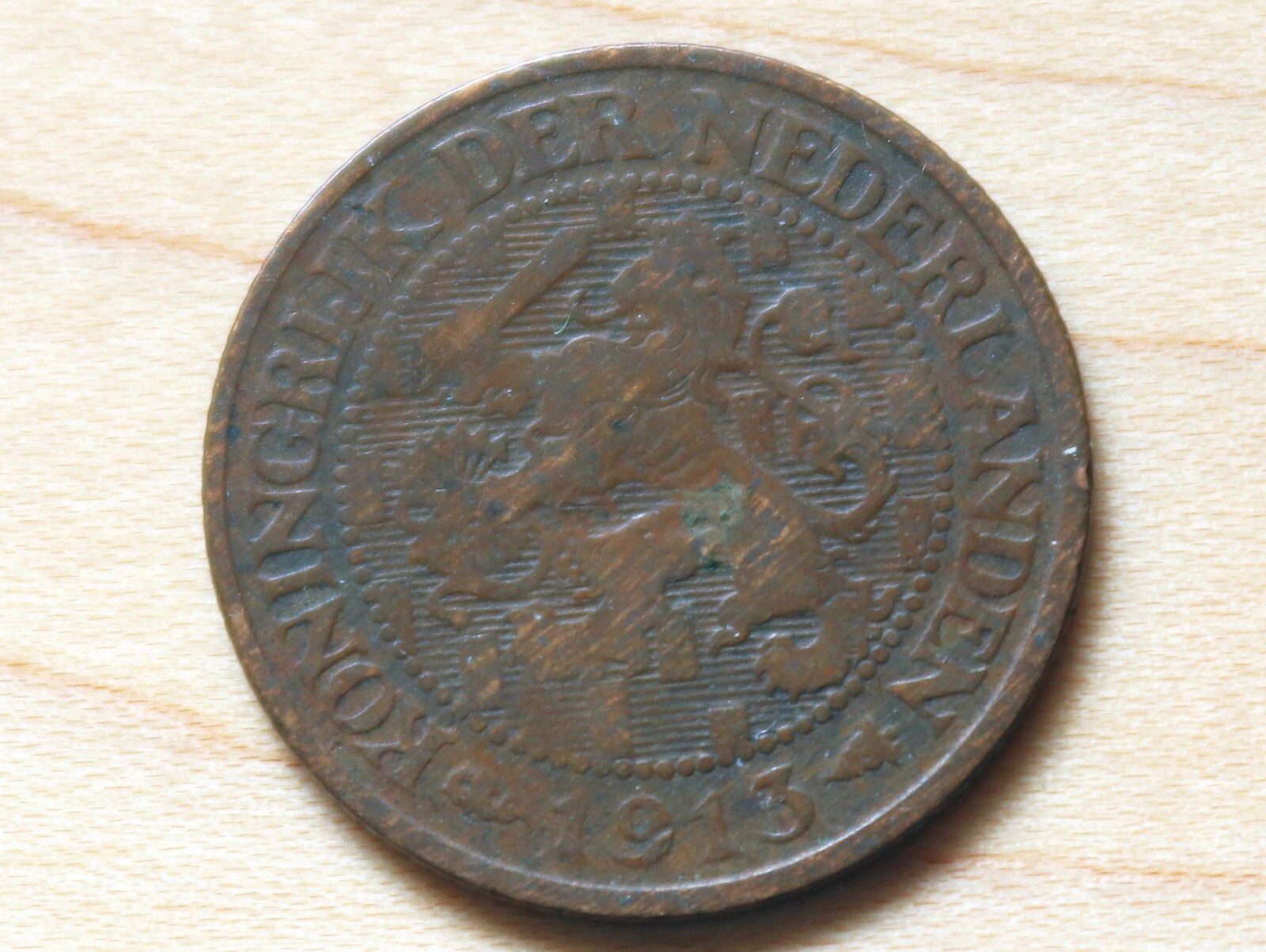 1913 Netherlands 1 Cent