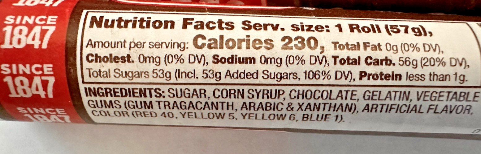 Necco Wafers-CHOCOLATE-3 Rolls -2oz Rolls-New-FREE SHIPPING