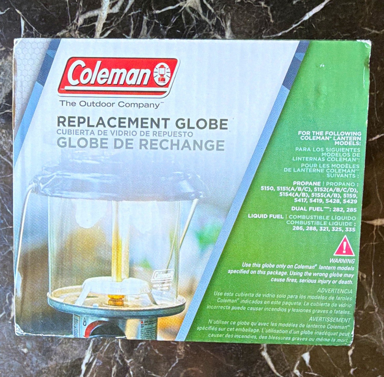 Coleman Replacement Globe for Lantern Clear Glass Globe 288C043
