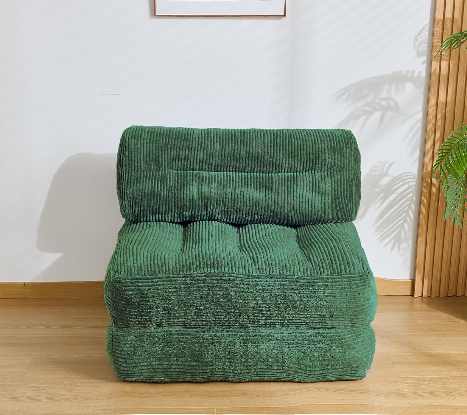 Folding Sofa Bed Convertible Sleeper Chair Couch Bed Faux Rabbit Fur Adults