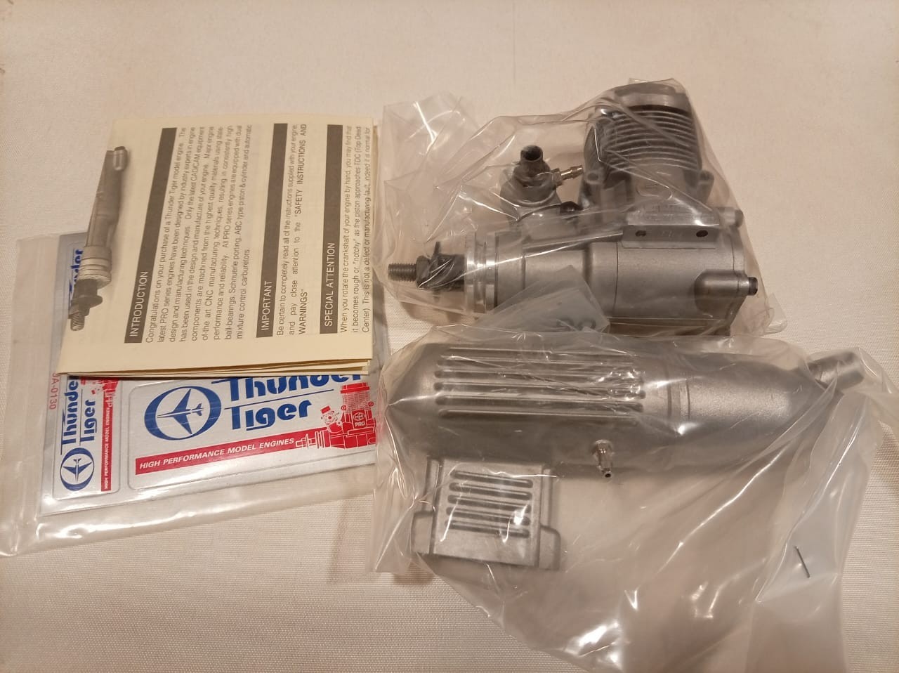 New in Box Thunder Tiger PRO-46 RC Airplane Glow Engine Vintage NOS