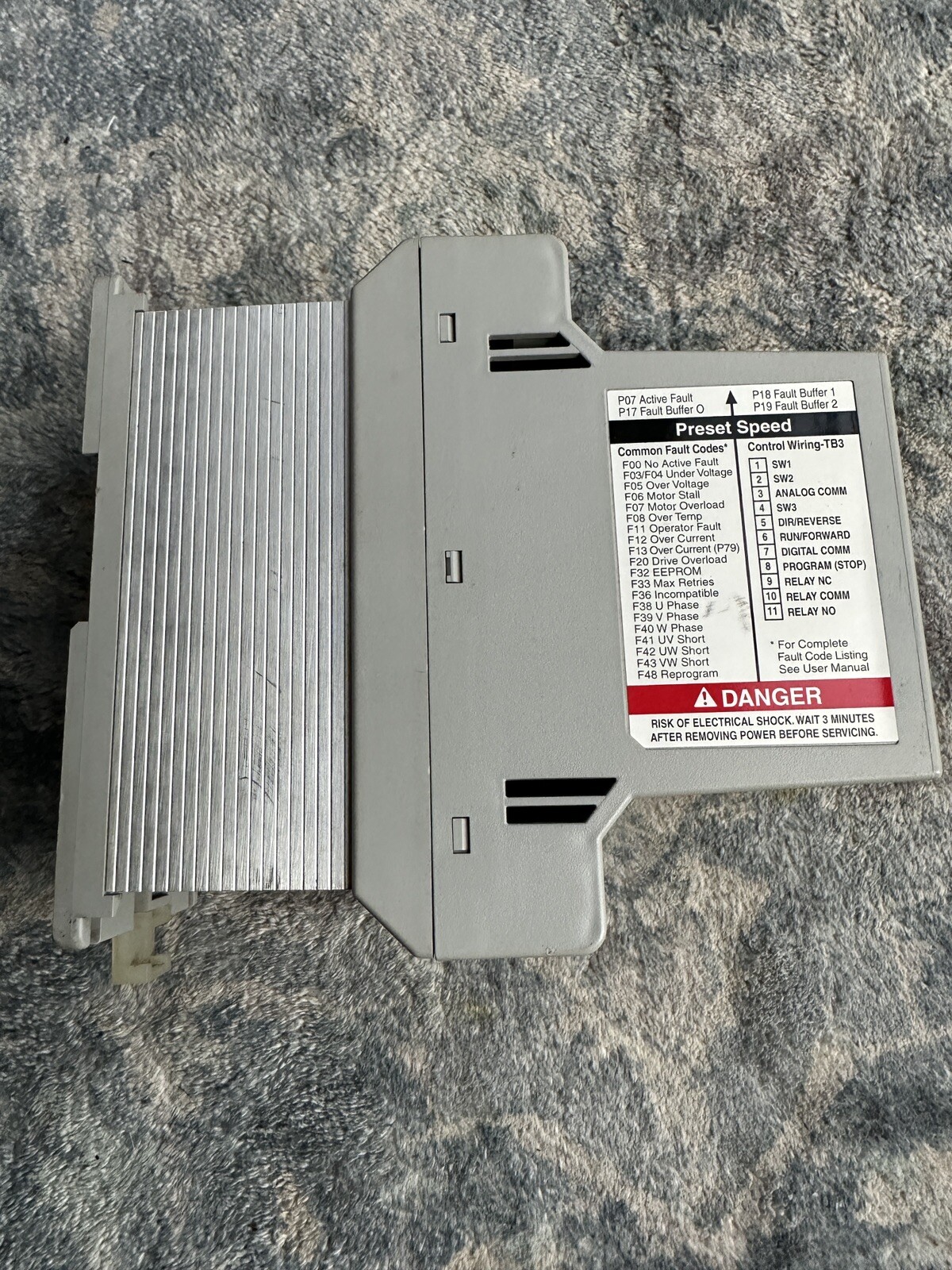 Allen Bradley Variable Speed Controller 160-AA03NPS1P1 Series C