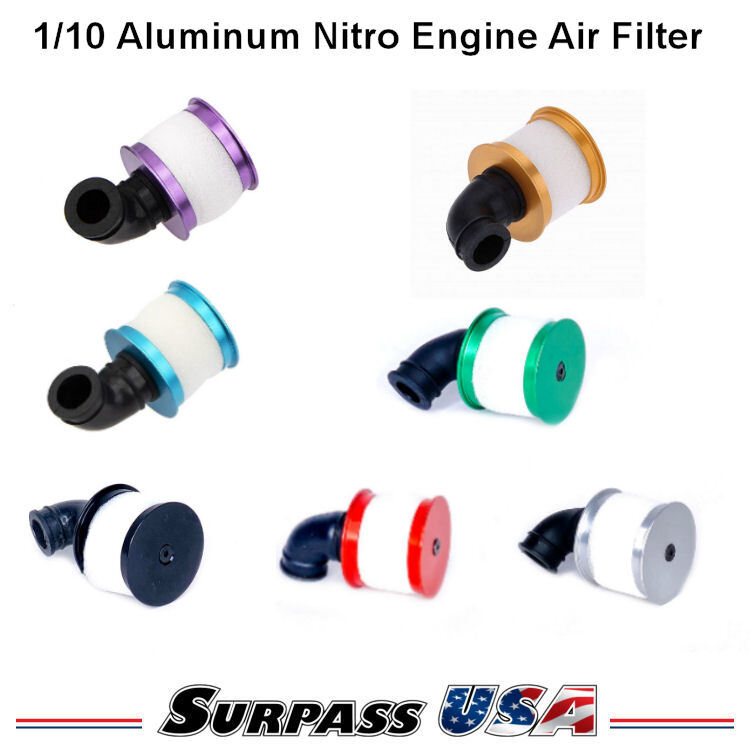 Surpass USA 1/10 Aluminum RC Nitro Engine Air Filter .12, .15, .18