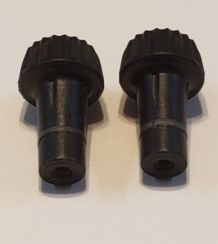 2 BLACK KNOBS FOR TURN KNOB LAMP SOCKET LAMP PART NEW 450JQ