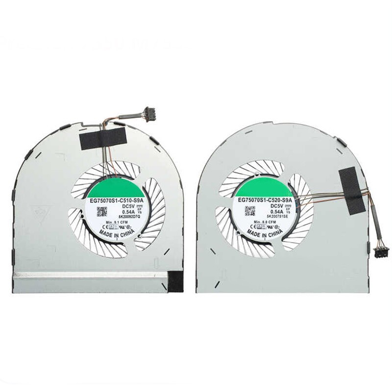 Set For Dell Precision 7550 M7550 CPU + cooling fan DC5V 0.54A 4-PIN Good value