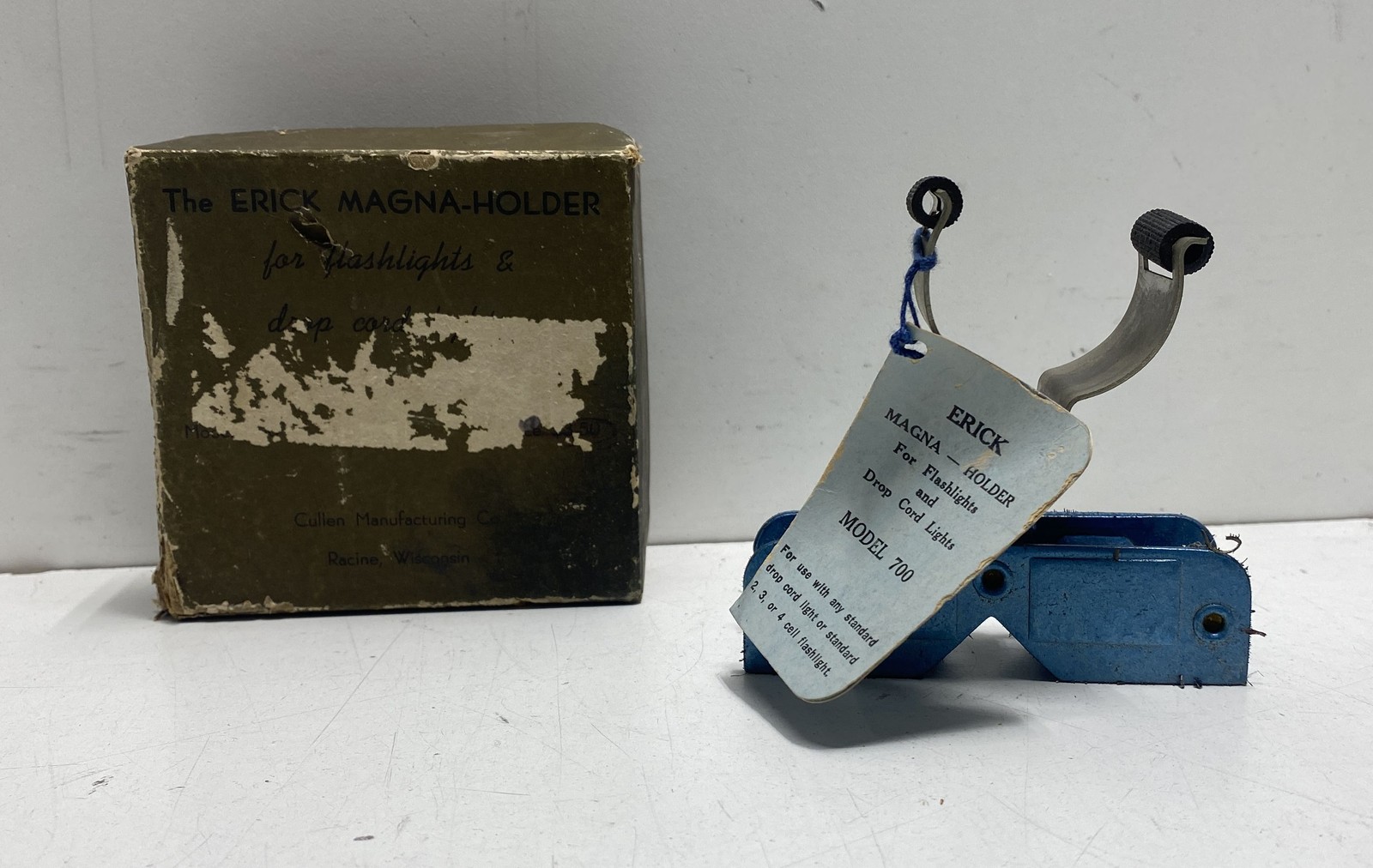 Vintage Erick Magna-Holder Model 700 Magnetic Flashlight Stand Cullen Mfg Co