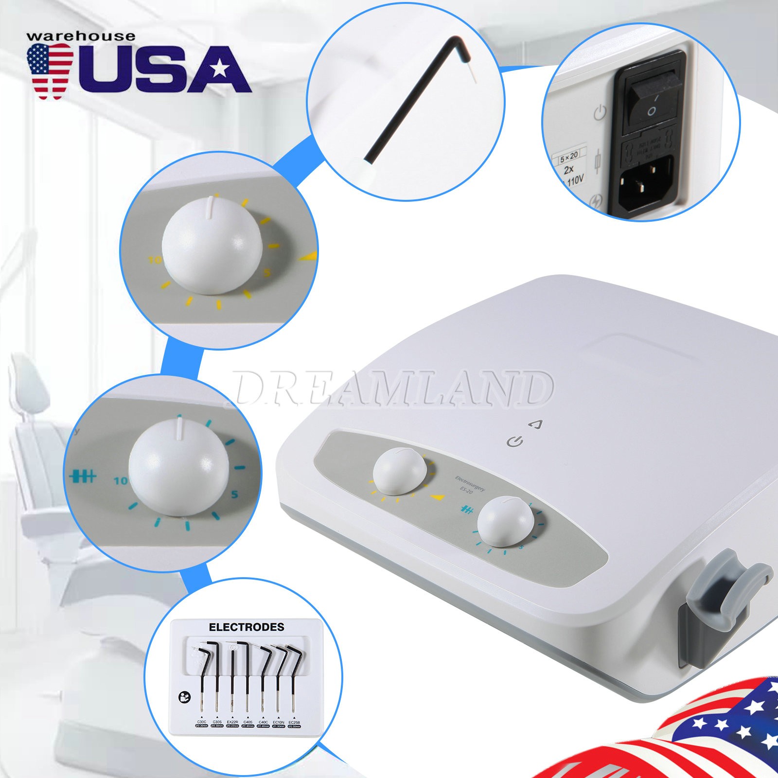 Electrosurge Dental Vet Cutting Unit Electrodes