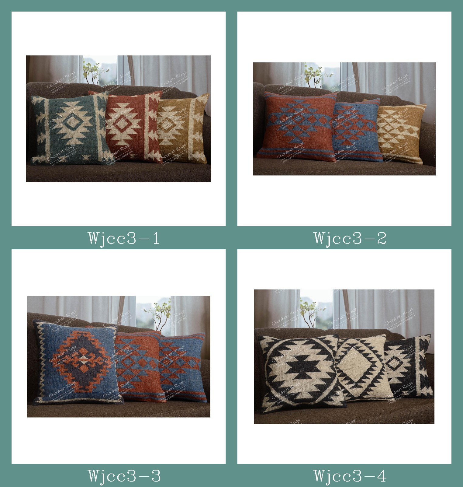 Cushion Cover Handwoven Traditional Yoga Home Decor Pillow Cover Case 18 x 18 in
