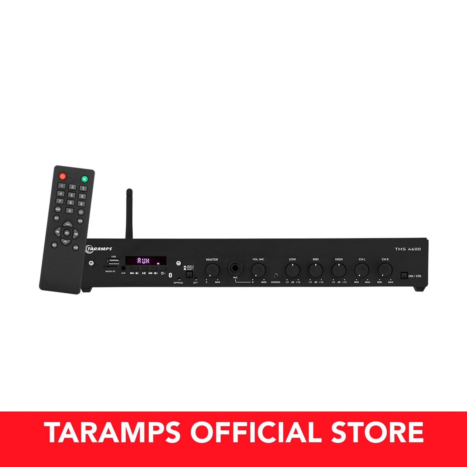 Taramps THS 4600 Class D Multichannel Receiver (2 x 125 Watts 4 Ohms) 250 Watts