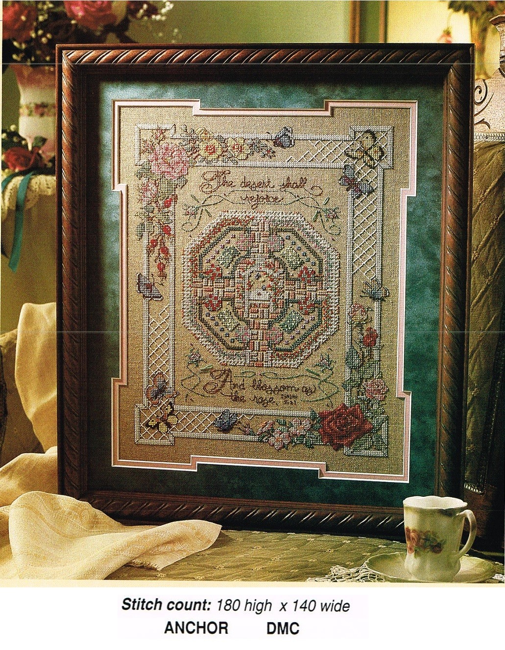 ROSE GARDEN SAMPLER CROSS STITCH PATTERN ONLY  -  3AFF