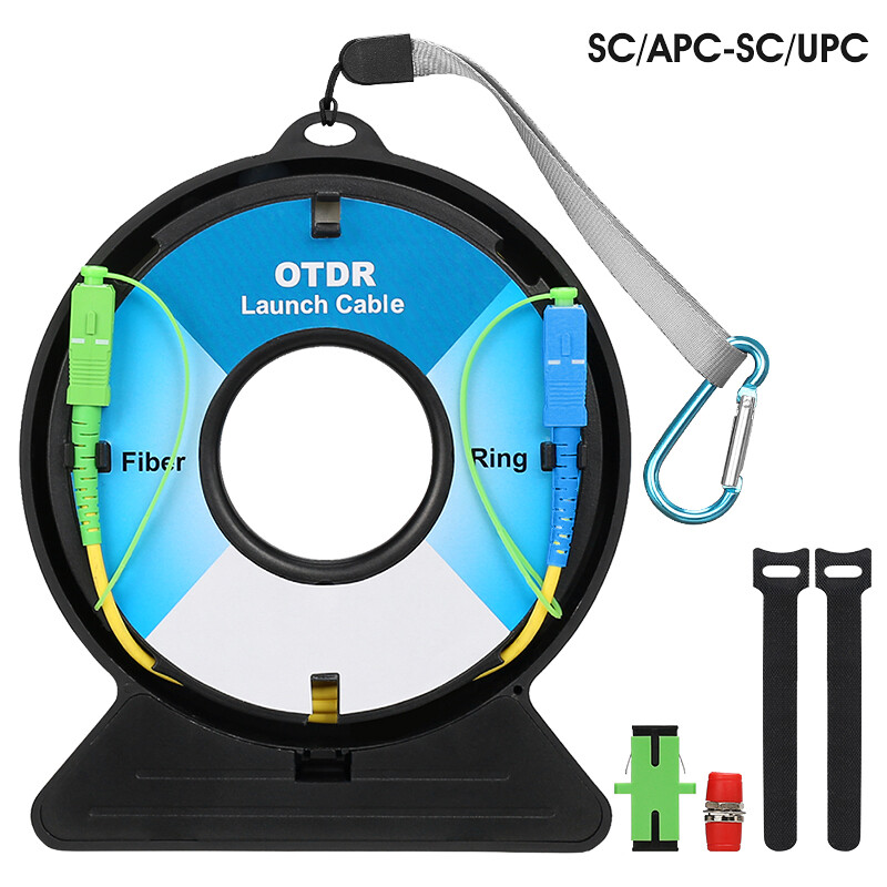 300M SC/APC-SC/UPC OTDR Launch Cable Box 9/125μm G652D SM 1310/1550nm Fiber Ring