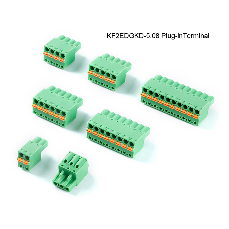 KF2EDGKD Plug 5.08mm Pitch Plug-in Terminal 2Way/3Way/4Way/5Way/6Way/8Way/10Way