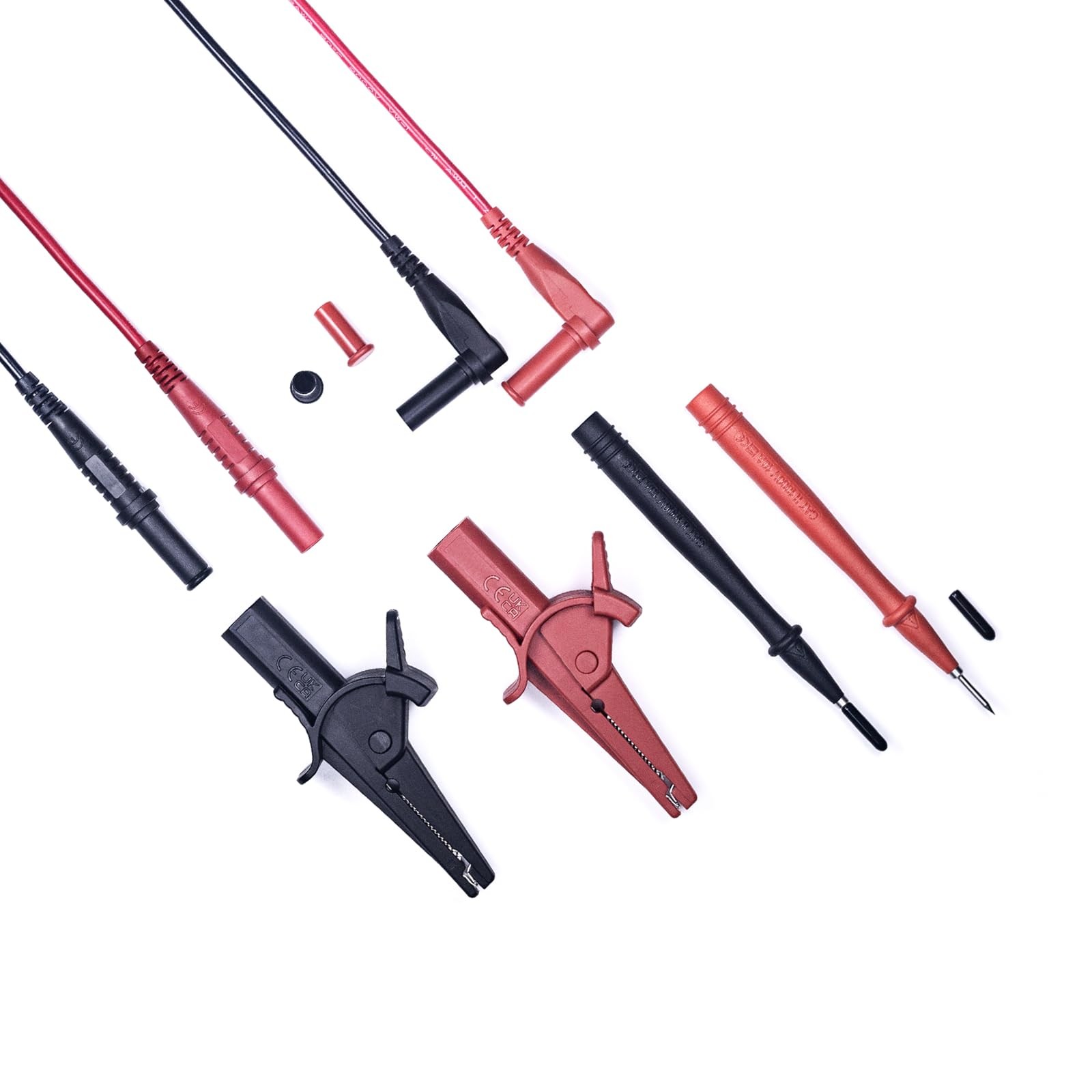 Multimeter Leads Kit with Heavy Duty Alligator Clips and Ultra-Sharp Test Pro...