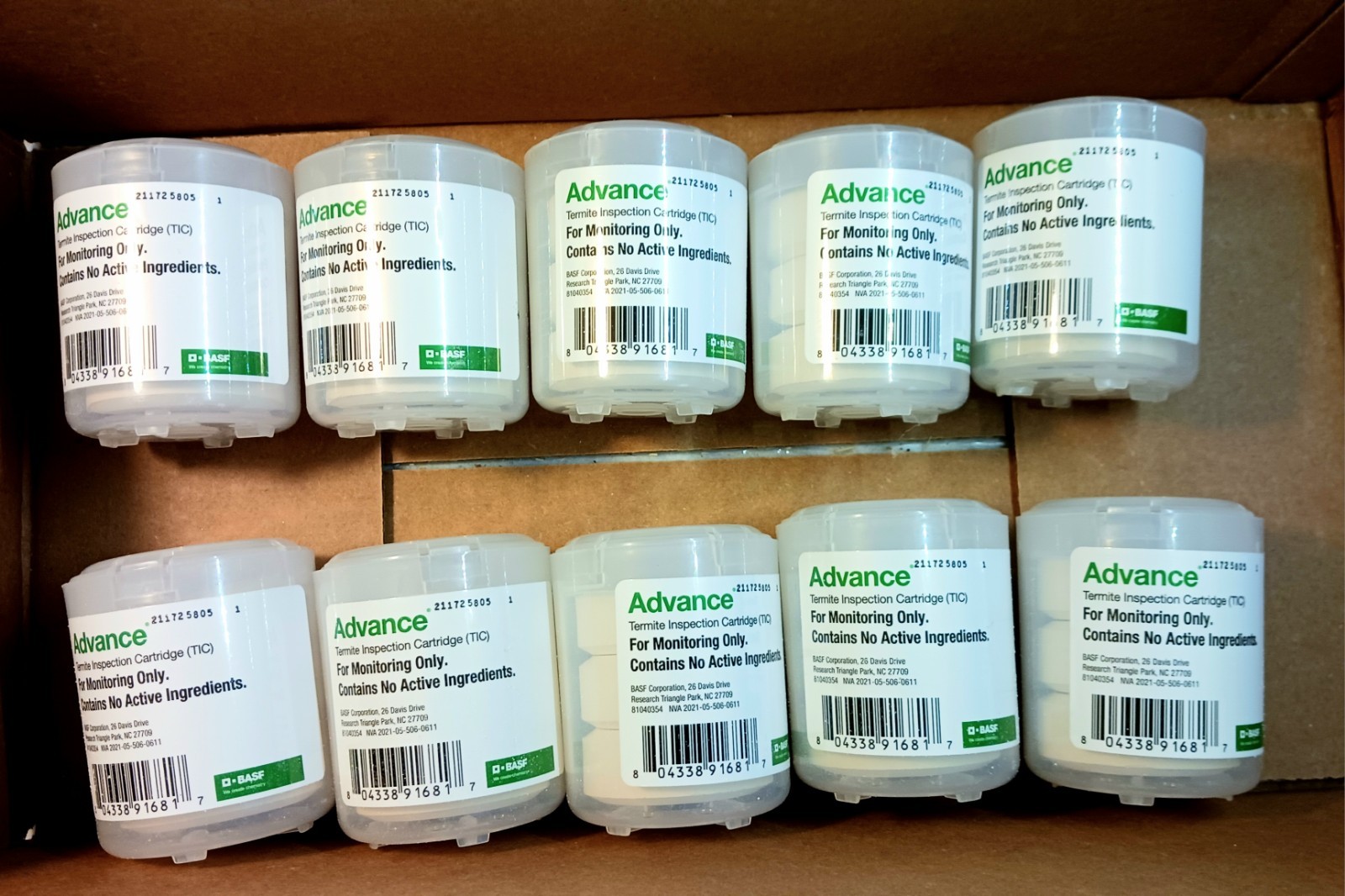 (10) NEW Advance Termite Inspection Station Monitor (TIC)  Cartridges for TBS